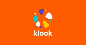 Logo Klook nền cam nền tảng nằm trong Top OTA Tour Ở Việt Nam hỗ trợ đặt tour du lịch Đồi cừu Suối Nghệ.